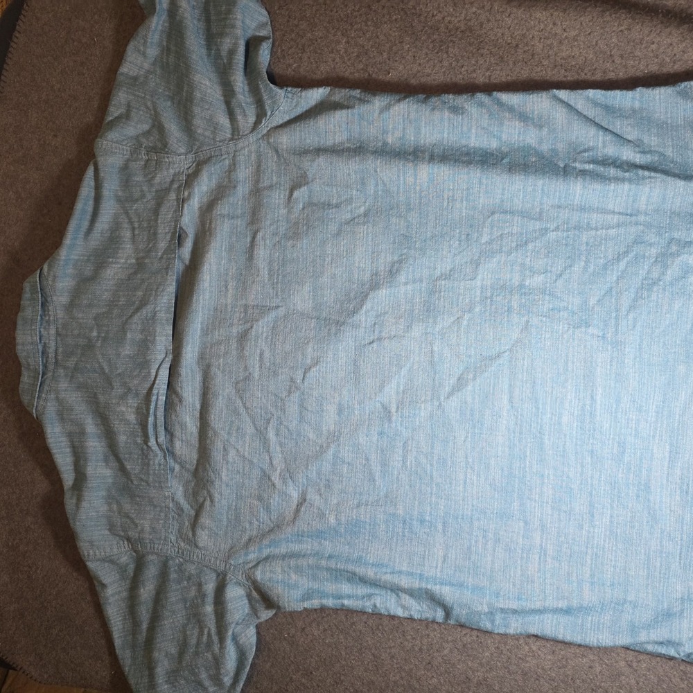 Hobbs Creek Teal Short Sleeve Button-up Fishing Shirt Men's Large D1 - Picture 6 of 6